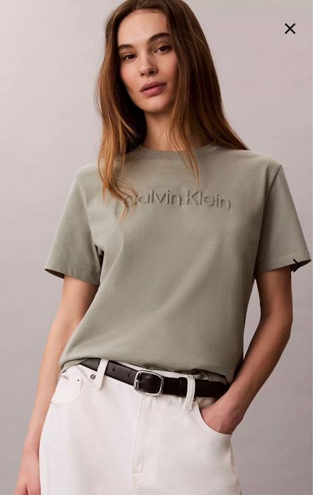 Футболка calvin klein оливковый