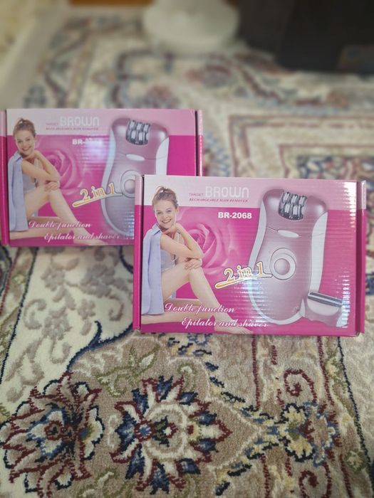 Эпилятор для тела brown br-2068 для женщин и девочек 2 В 1  2 штуки