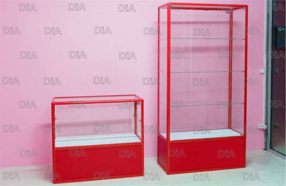 Витрина торговая из профиля и стекла, Акция,прилавки,для магазина alvi