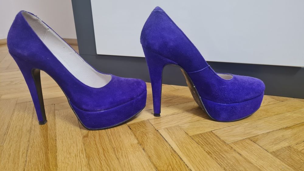 Pantofi piele intoarsa naturala 35