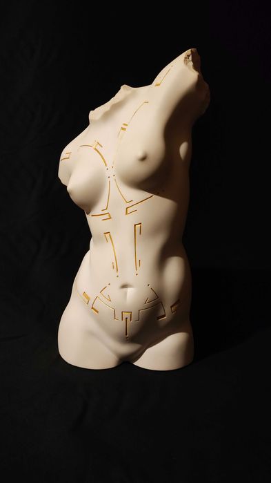 Tors „Greek Cyber Goddess”  Sculptură de Colecție cu Compartiment Secret