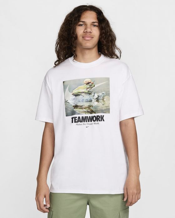 Tricou Nike NSW Teamwork Nou Original (M; L Loose fit)