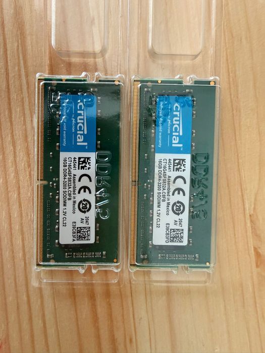 Crucial 16 GB  DDR4 3200 SODIMM1.2V CL22