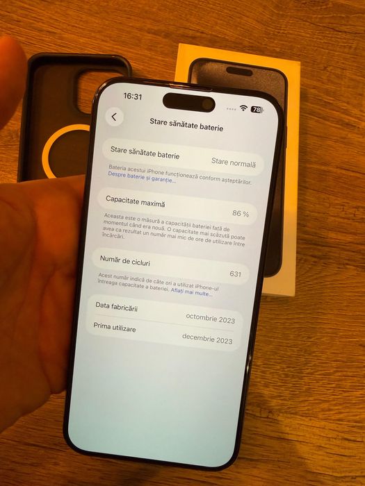 Vand Iphone 15 Pro Max 256 GB