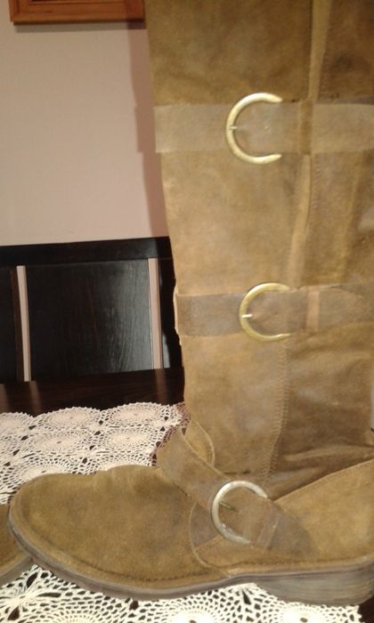 Боти BIG STAR естествена кожа,Ботуши от ЕСТЕСТВЕНА лицева кожа