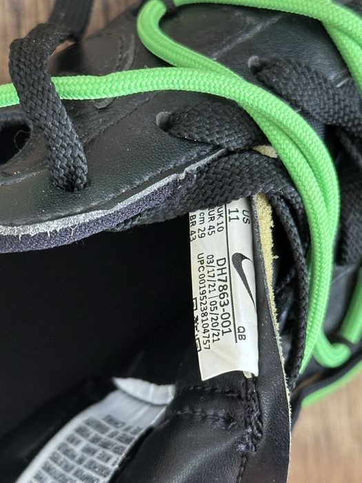 Nike Blazer Low Off-White Black Electro Green Оригинални! DH7863-001