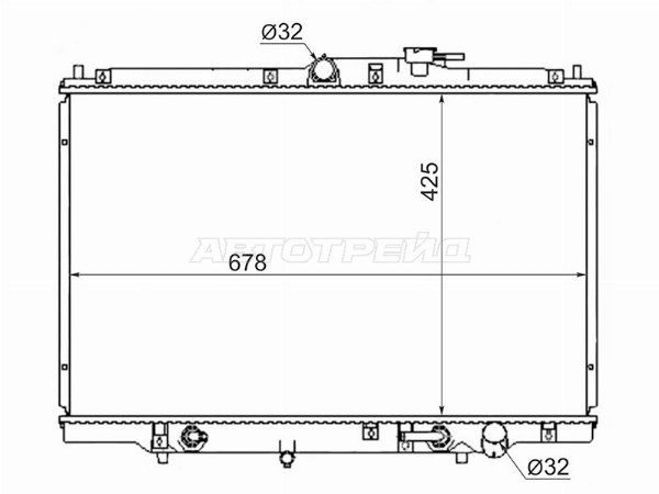 Радиатор Двигателя Honda Odyssey
