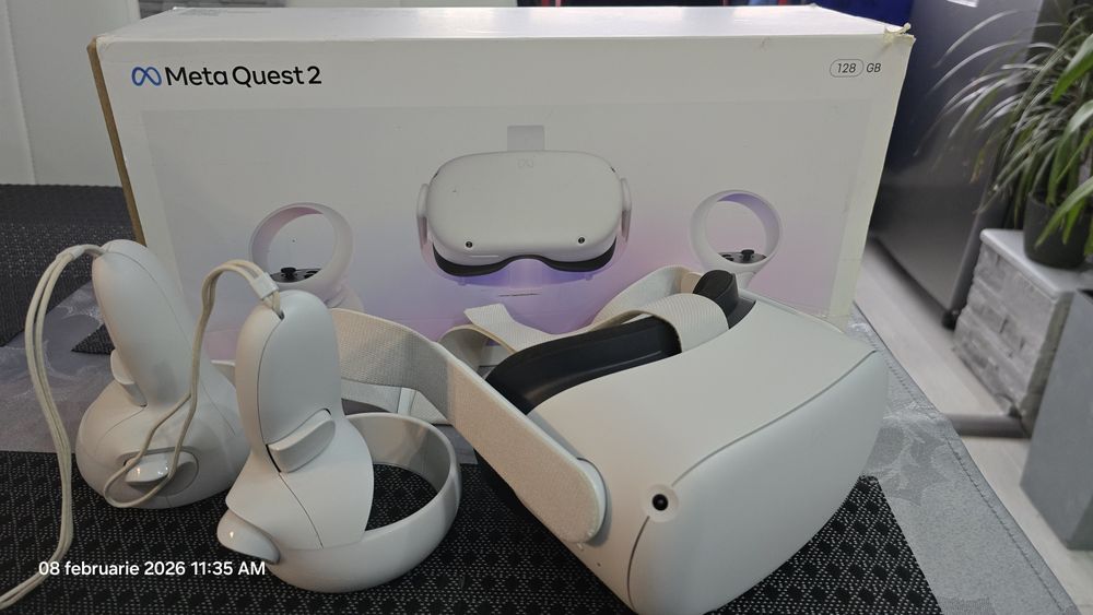 Ochelari VR Meta Oculus Quest 2 128GB+cablu conexiune. 

Asa se cheama