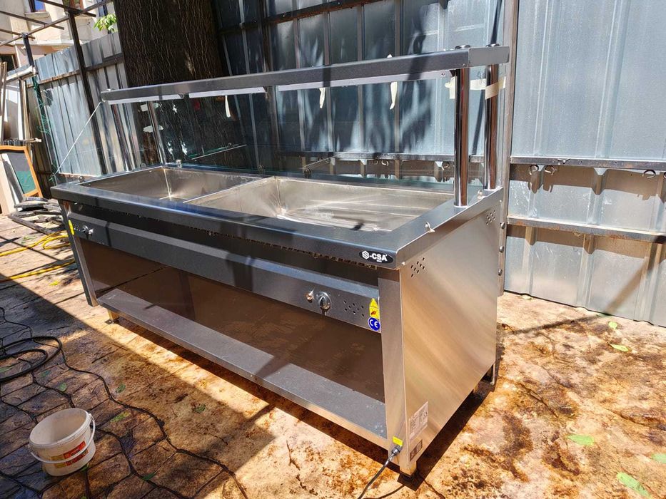 Електрическа топла витрина бен мари CSA Inox 6 × GN 1/1