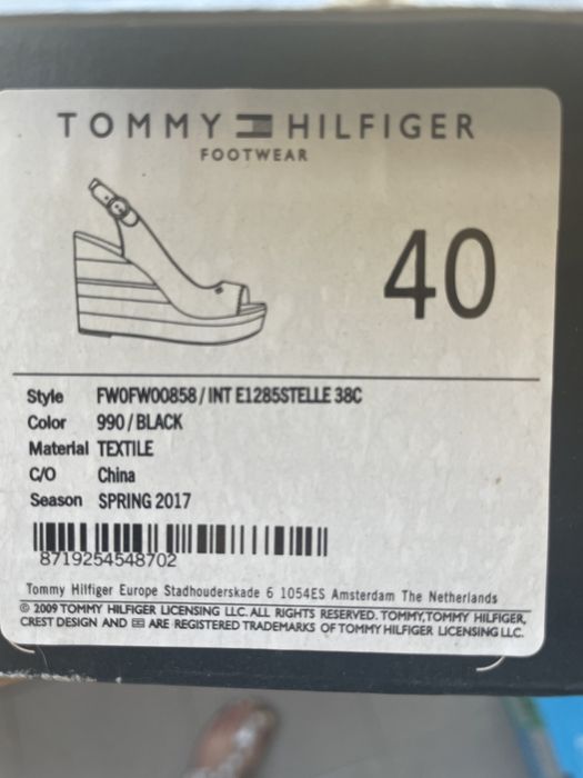 Сандали на платформа-Tommy Hilfiger