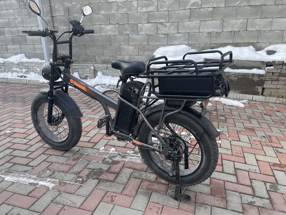 Электровелосипед леопард с двумя аккумуляторами