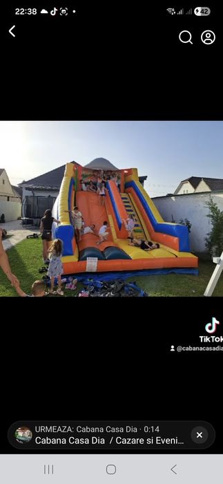 Tobogan gonflabil pentru petreceri de inchiriat