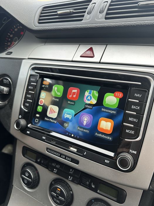 Navigatie Auto Android Carplay Vw Golf 5 6 Passat B6 B7 Tiguan Caddy Transporter Sharan Skoda Octavia Fabia Superb Seat Altea Alhambra