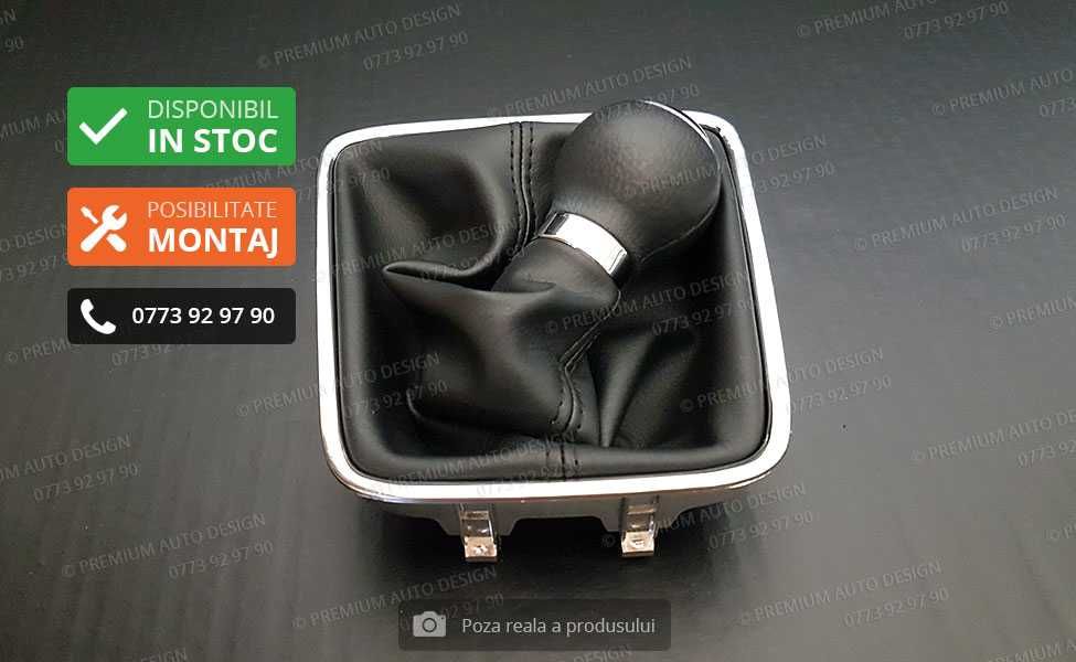 Schimbator viteze PIELE NATURALA - VW Tiguan / Golf Plus