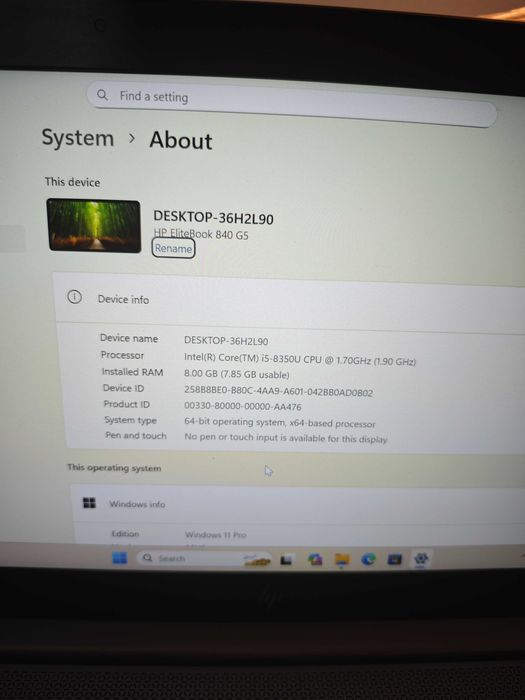лаптоп Hp EliteBook 840 G5