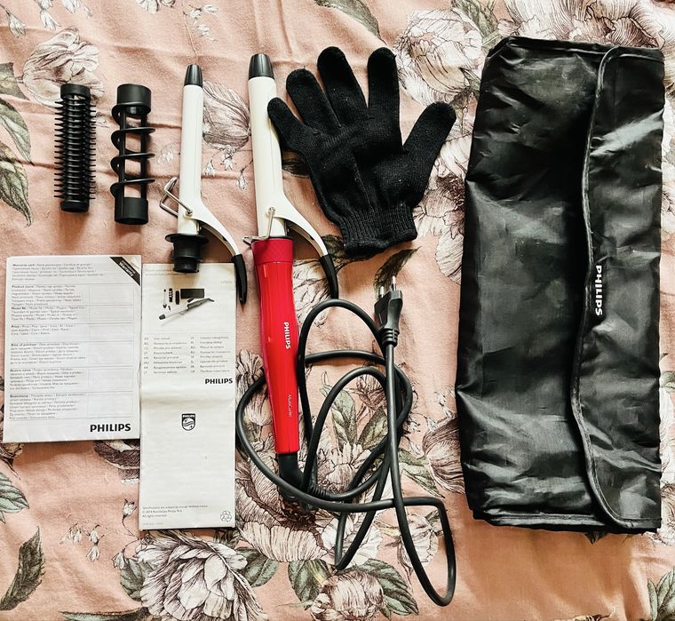 Маша за коса Филипс Philips с приставки и торбичка