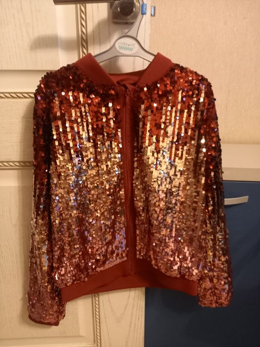 Бомбер H&M для девочки нарядный