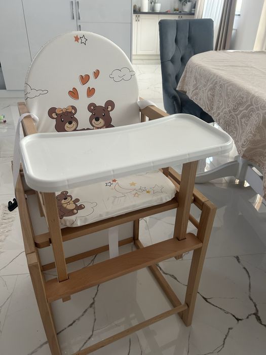 Scaun de masa bebelusi,  2 in 1