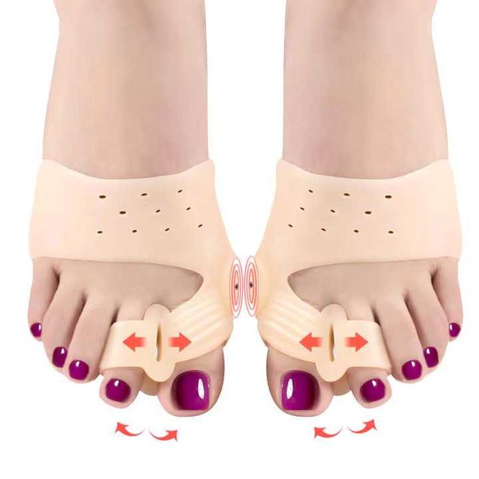 Corector monturi si separator degete de la picior din silicon + magnet