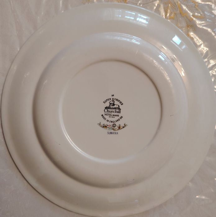 Английская фарфоровая тарелка «Churchill Super Vitrified Hotelware».