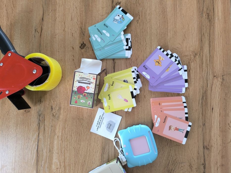 Звуковые карточки. 224 слов. 12 тем. 112 карточек