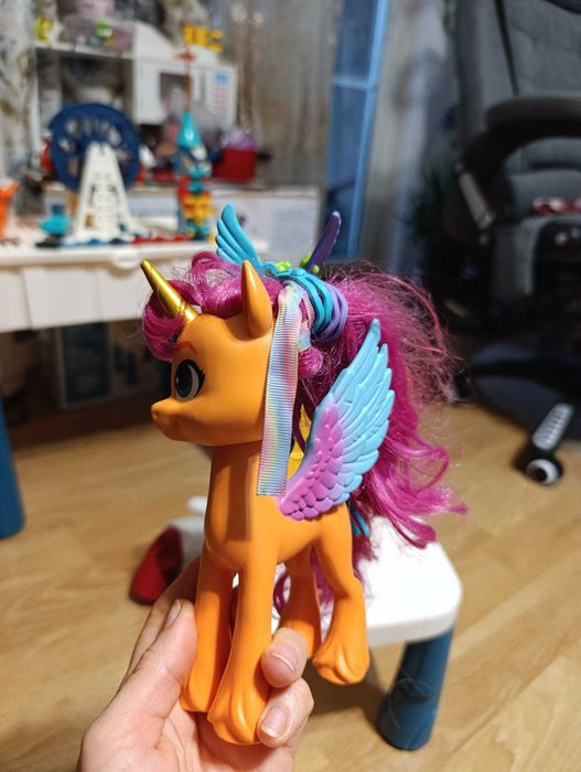 Figurina My Little Pony, Ribbon Hairstyles, Sunny Starscout, 15 cm