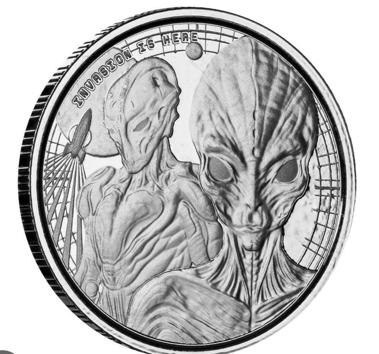 Monede argint Alien  1 OZ