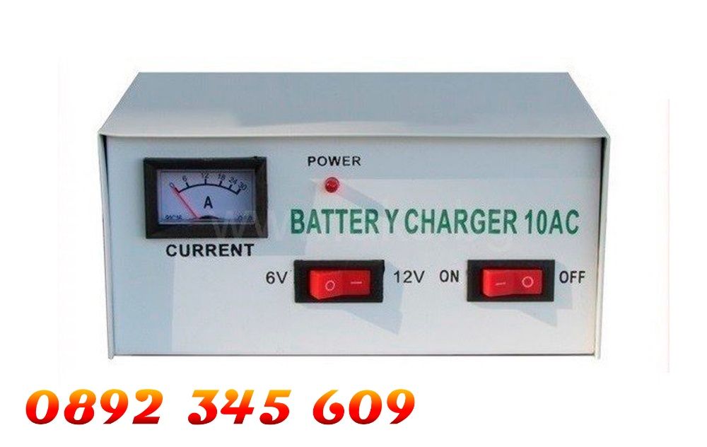 НОВО Зарядно устройство за акумулатор за автомобил кола 6V / 12V 10AMP
