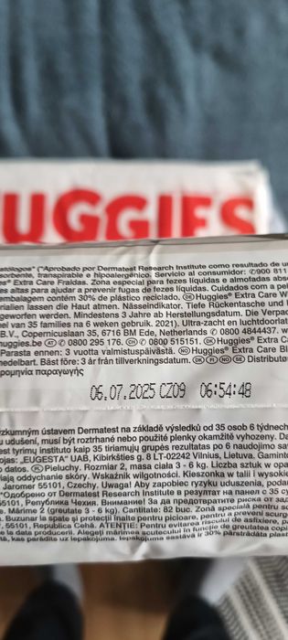 Scutece huggies nr 1, nr2