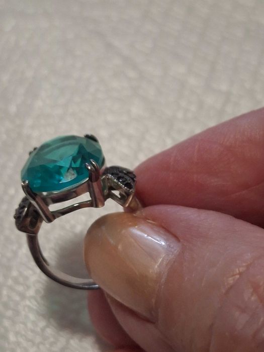 Лот сребро пръстен и обеци