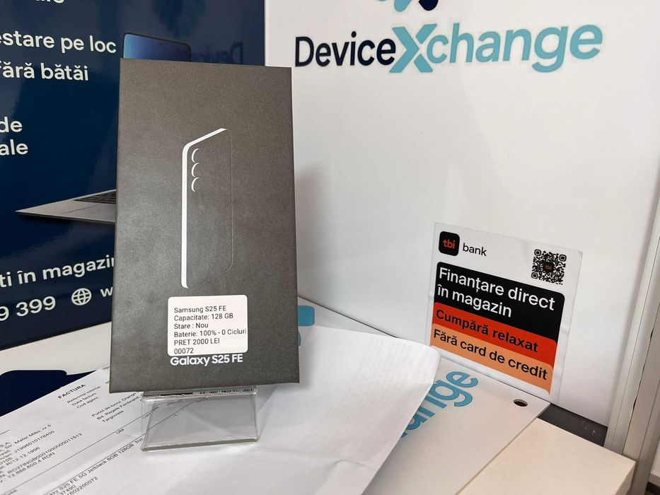 Samsung S25 FE 8 / 128 GB 0 Cicluri * Garantie *Buy Back * deviceXchange