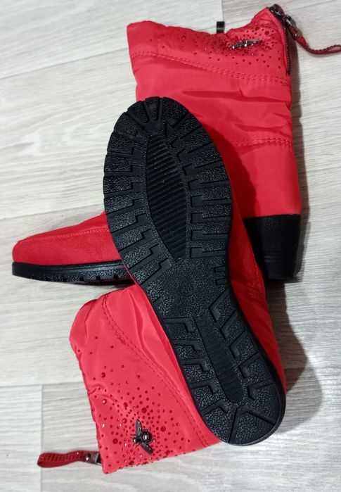 Шапка снуд, сапоги