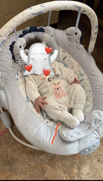 Шезлонг детский mothercare sleepysaurus