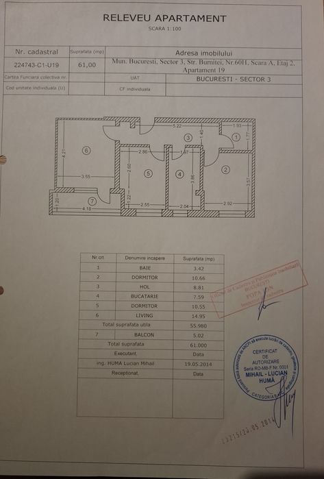 Apartament 3 camere zona Trapezului — fotografia 1