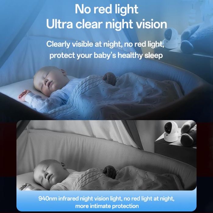 Видеоняня Yesido KM28 с 5” экраном и Wi-Fi камерой ночное видение