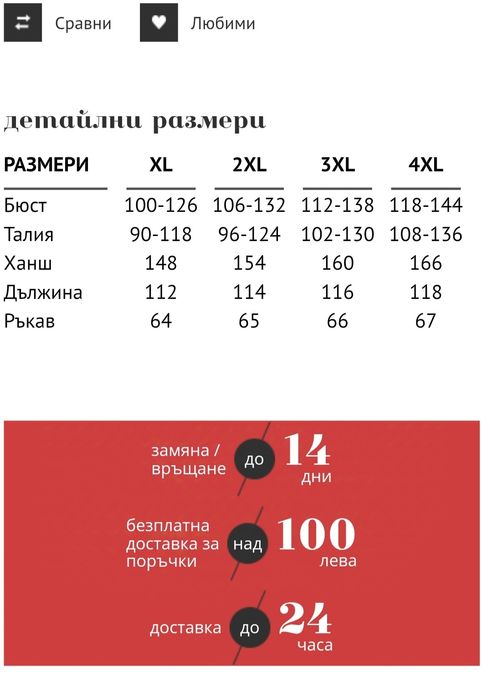 Официална рокля 3XL рвзмер