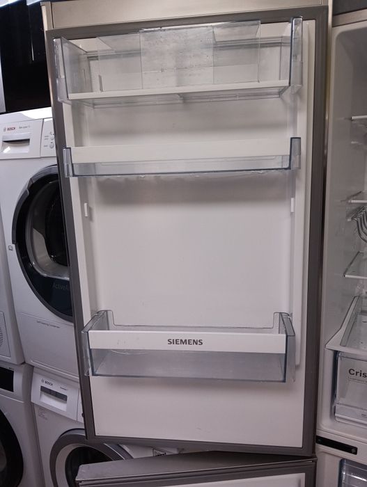 Иноксов комбиниран хладилник с фризер Сименс Siemens 2 години гаранция