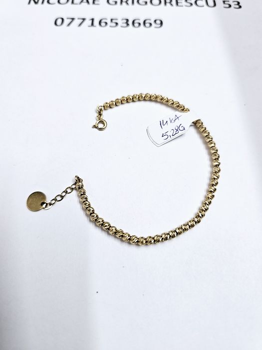 Vand bratara din aur 14 k 5.28 g cod 461