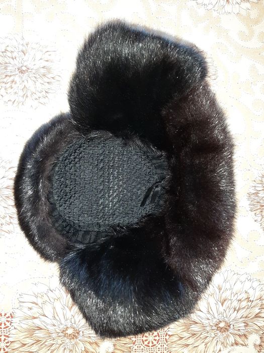 Мужская шапка-ушанка нутрия