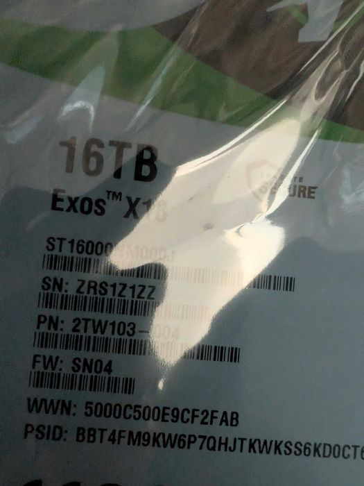 Жесткий диск Segate 16Tb 3.5"