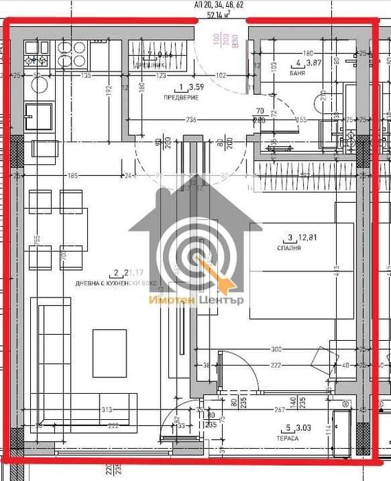 Продава се Двустаен апартамент в София, Малинова долина - 62 кв.м за 1854 €/кв.м - Снимка #2