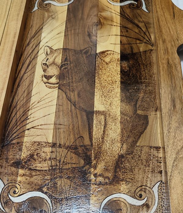 Красивые нарды из ореха