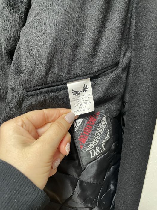 Мъжко черно палто