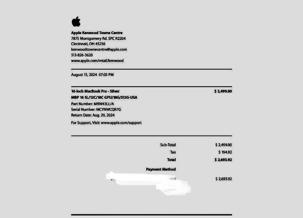 Macbook m3 pro 16-inch.New