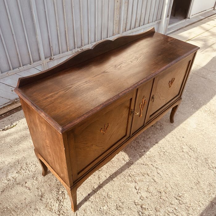 Шведски винтидж бюфет / скрин – масив, 1930–1940 г.