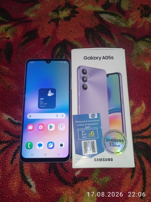 Samsung A05s 4GB/128GB Karòpka Bor Xolati O'rtacha Aybi Yo'q Sotiladi.