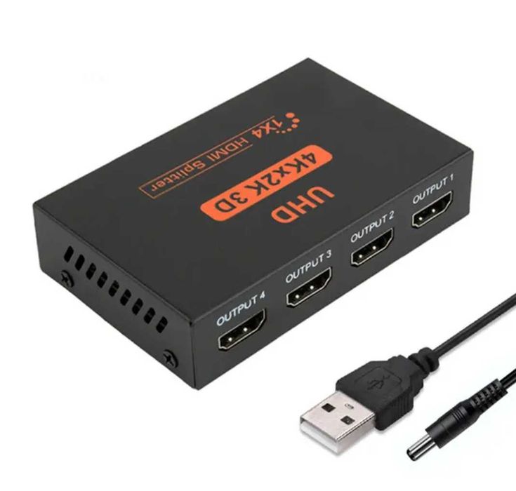 Сплитер HDMI 2/4порта. Качественные. Алматы.