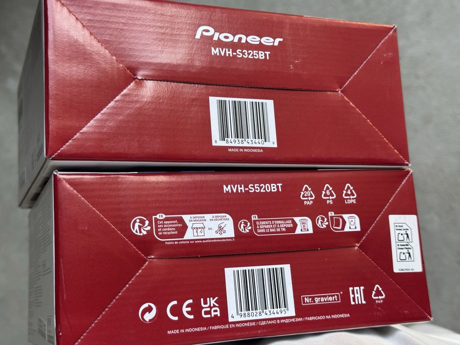 Магнитола Pioneer MVH-S520BT/S325BT MADE IN INDONESIA (725,718,5250)