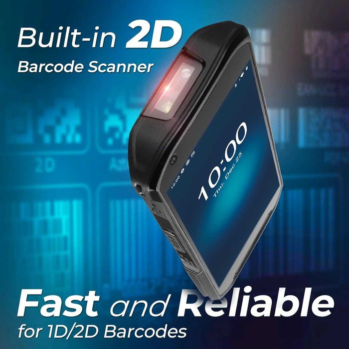 Баркод скенер SVANTTO Android 13 – Професионален PDA за WMS/ERP (1D/2D/QR, 6GB RAM, IP66)
