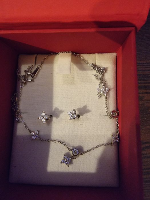 Дамски сребърни бижута Celestia с Родий и Цирконий